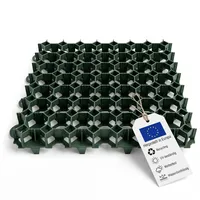 Kunststoff Rasengitter befahrbar 10 Stück=2,5qm Rasengitterplatten grün