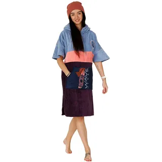 Wave Hawaii Regenponcho Kiholo Blau M