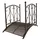 Garden Pleasure Gartenbrücke 136 x 91 cm Dunkelbraun/Metall