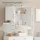 SoBuy Hängeschrank mit Verstellbarem Regal 60x60x30cm Weiß bht ca: 40x49x18cm - weiss - mdf