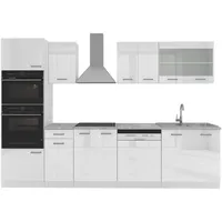 Vicco Küchenzeile R-Line 300 cm weiß hochglanz