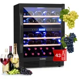Weinkühlschrank 2 Zonen Wein Flaschenkühlschrank 43 Weinflaschen Kühlschrank