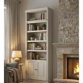 OTTO home Soeren Aktenregal 80 x 29 x 220 cm cremeweiß