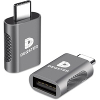 Deqster Adapter USB-C auf USB-A, 2 Stk.