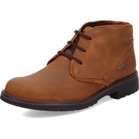 Clarks Men's Morris Peak Waterproof Chukka Boot, Dark Tan Leather, 11 - 44.5 EU