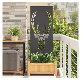 vidaXL Sichtschutz-Leinwand 50 x 140 cm Schwarz