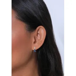 Elli Ohrhänger Tropfen blau 925 Sterling Silber mit Zirkonia