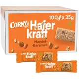 CORNY Haferkraft Mandel Karamell Müsliriegel 100 Riegel