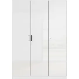 Rauch MINOSA Mehrzweckschrank 136 x 41 x 197 cm Alpinweiß/Hochglanz Weiß