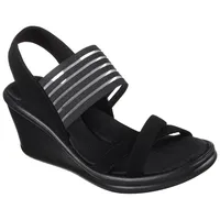 SKECHERS Rumblers-SOLAR Burst Sandals, Black, 40 EU - 40 EU