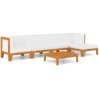 vidaXL 6-tlg Garten-Lounge-Set mit Kissen Massivholz Akazie