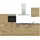 Nobilia Küchenzeile Structura I 300 cm braun