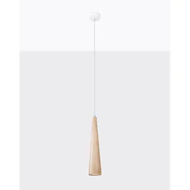 Sollux Lighting Hängeleuchte Sula 1 Naturholz