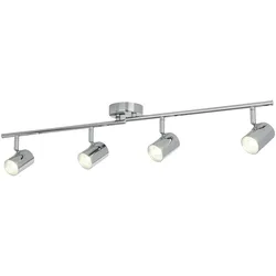 Licht-Erlebnisse Deckenstrahler ESTEBAN 4x LED 16 W Chrom Baustahl Kunststoff Glas | LE91402
