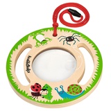 Moses moses. Krabbelkäfer-Lupe XXL, Outdoor Kinderlupe aus Holz zum Umhängen, Vergrößerungsglas mit extra großem Sichtfeld für Kleinkinder ab 2 Jahren