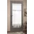 HOME WOHNIDEEN 54202 Fensterbehang/Türbehang Toni, Siebleinen mit Häkeleinsatz und Quasten, Farbe: Weiß, Maße: (80 x 60 cm)