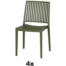 Siena Garden Stapelstuhl-Set Lane 4-teilig Olive