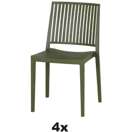 Siena Garden Stapelstuhl-Set Lane 4-teilig Olive