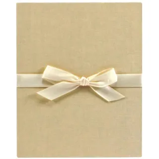 Goldbuch Leporello Linum schwarze Seiten für 10 Fotos 13x18 beige