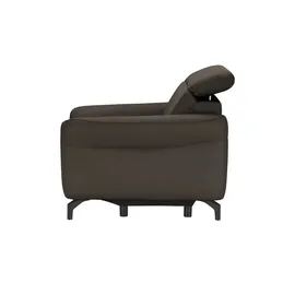 Uno Relaxsessel Basel Leder 99 x 87 x 96 cm Braun elektrisch