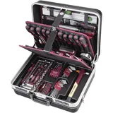 Kraftwerk ABS-Profi-Werkzeugkoffer 186-tlg. grau