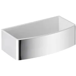 Avenarius Schwammkorb mit herausnehmbaren Einsatz 9014011010, Accessoires, chrom/weiß
