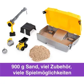 Spin Master Kinetic Sand Baustellen Koffer Modelliersand 907 g