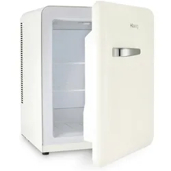 H.Koenig Mini Bar Vintage 31L TOAD8, Kompakter Mini-Kühlschrank, Temperatur einstellbar 6°-15°C, 24 dB, Cremefarben