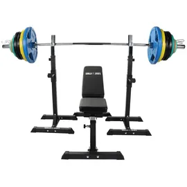 Gorilla Sports Hantelbank Schwarz