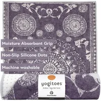 Manduka Yogitoes 2.0 Yoga Handtuch (Größe 180x61cm, lila)