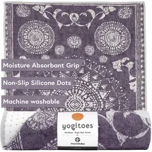 Manduka Yogitoes 2.0 Yoga Handtuch (Größe 180x61cm, lila)