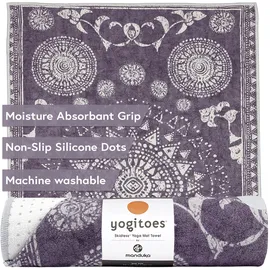 Manduka Yogitoes 2.0 Yoga Handtuch (Größe 180x61cm, lila)