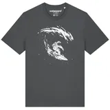 wat? APPAREL T-Shirt Surfing Spaceman in Grau | Gr.: 60