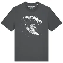 wat? APPAREL T-Shirt Surfing Spaceman in Grau | Gr.: 60