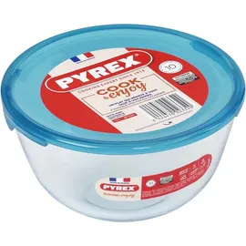 international cookware sas PYREX Rührschüssel aus Glas mit Deckel 1l