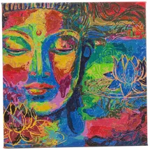 Craft Buddy PBN-3030-016 - Paint by Numbers, Lord Buddha, 30x30cm, Malen nach Zahlen