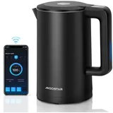 Aigostar Wasserkocher Smart Wasserkocher mit Temperatureinstellung 40°C-100°C, 1,7 L