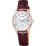 CITIZEN ES0002-06A Eco-Drive Funkuhr Damen Weiß Y861800