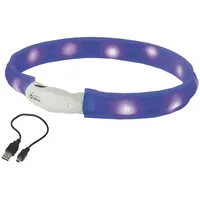 Nobby Visible Leuchthalsband Blau S