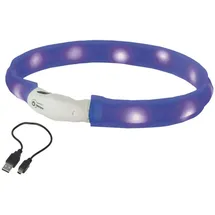 Nobby Visible Leuchthalsband Blau S