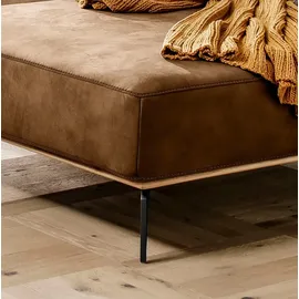 W.Schillig Ecksofa "run, Designsofa mit tollem Sitzkomfort, bequem, L-Form", braun (chocolate s37), B:319cm H:88cm T:178cm, Longlife Xtra-Leder Z73: Naturwalkleder der Luxusklasse aus den erlesensten Rohhäuten.