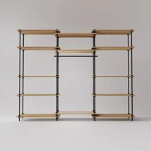ar shelving Regalsystem 235x185x35 cm Eiche