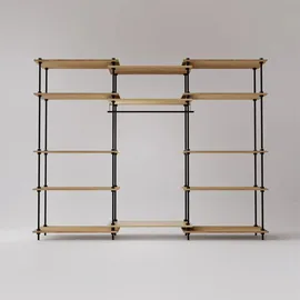 ar shelving Regalsystem 235x185x35 cm Eiche