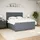 vidaXL Boxspringbett 180 x 200 cm Dunkelgrau