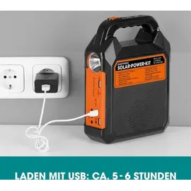 DS PRODUKTE Easymaxx Security Solar-Power-Kit 09467 Solar-Powerbank 10000 mAh