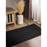 HANSE HOME Juno Jute, Teppich Juno schwarz, - Schwarz