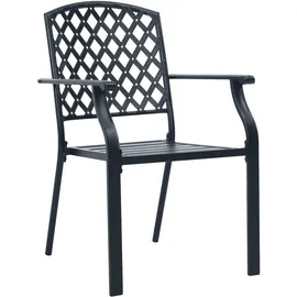 vidaXL Garten Essgruppe 7 pcs Anthrazit Stahl vidaXL