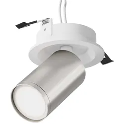 Deckenlampe Deckenleuchte Spotlampe Wohnzimmerleuchte GU10 silber matt verstellbar