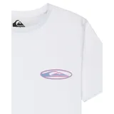 QUIKSILVER Quik Globe Jungen, T-Shirt weiß blau rosa - 10,