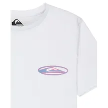 QUIKSILVER Quik Globe Jungen, T-Shirt weiß blau rosa - 10,